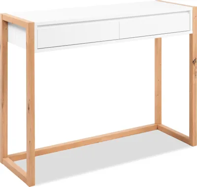 Zdjęcie produktu dla Konsolentisch >Denver< in weiß / Dekor Artisan Oak - 100x75x35cm (BxHxT)