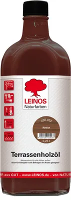 Produktbild von LEINOS 236 Terrassenholzöl Rötlich 0,25 l – Terrassenöl