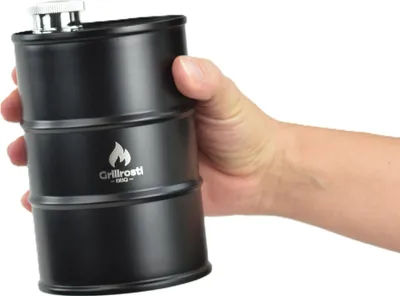 Produktbild von Mini Feuertonne - Ölfass - wahlweise als Ölfass oder Flachmann nutzbar 750ml