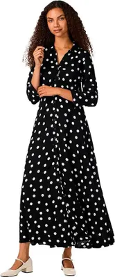 Produktbild von Yas Savanna Langarmkleid Mit 3/4 Ärmeln Schwarz 2XL Damen Schwarz 2XL