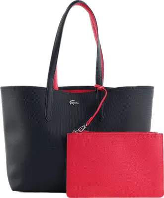 Image de LACOSTE sac à épaule sac shopper Anna Shopping Bag Abimes Petunia bleu marine pourpre