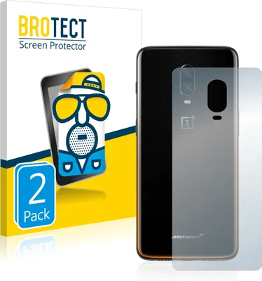Produktbild von 2x BROTECT Schutzfolie für OnePlus 6T McLaren (Rückseite) Folie Matt Entspiegelt