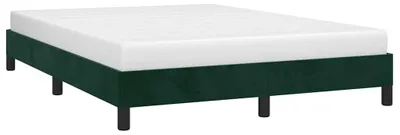 Obrázok produktu pre vidaXL Rám postele bez matraca tmavozelený 140x200 cm zamat