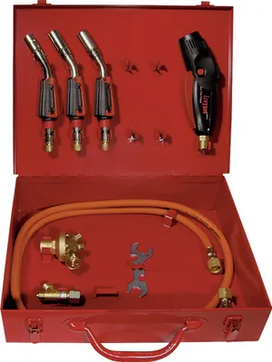 Produktbild von GCE Hart- / Weichlötgarnitur Lomat Piezo 3 8tlg. - 19786