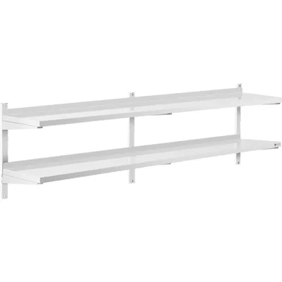 Obrázek produktu pro Expondo Royal Catering Nástěnná police – 2 police – 40 x 200 cm