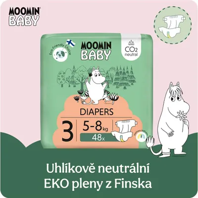 Produktbild von Moomin Baby - Moomin - Eco windeln - Maat 3 - 5 t/m 8 kg