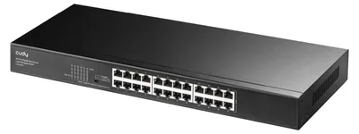 Obrázek produktu pro Cudy GS1024E, Řízený, Gigabit Ethernet (10/100/1000), Instalace do racku