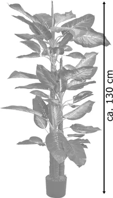 Immagine prodotto di Dieffenbachia Pianta Albero Artificiale Plastica 130cm Decovego