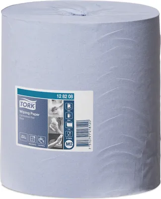 Produktbild von Tork - Poetsrol M2 Centerfeed 1LGS Blue 128208 | Packung mit 6 Rollen