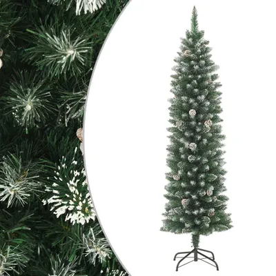 Obrázek produktu pro The Living Store Umělý vánoční stromek se stojanem Slim 210 cm PVC