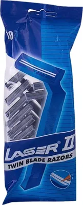 Produktbild von Laser 2 – Ready Razor – Einwegrasierer – Für Männer – 10 Klingen - 1 Stück