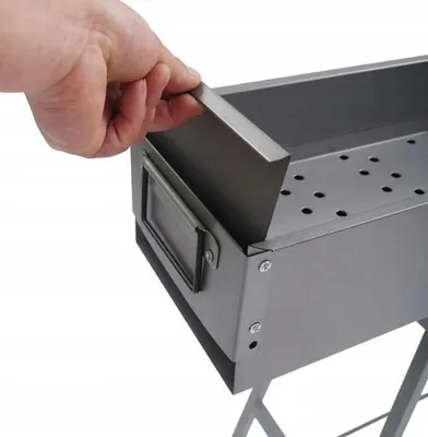 Zdjęcie produktu dla Grill Ogrodowy Turystyczny Przenośny Składany Bbq Walizka + 2 Grille