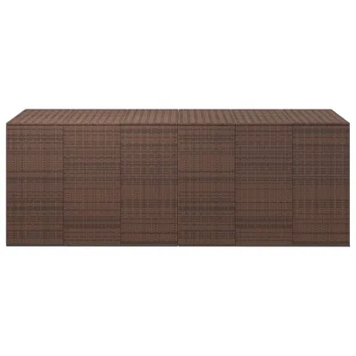 Produktbild von vidaXL Garten-Kissenbox PE Rattan 291x100,5x104 cm Braun