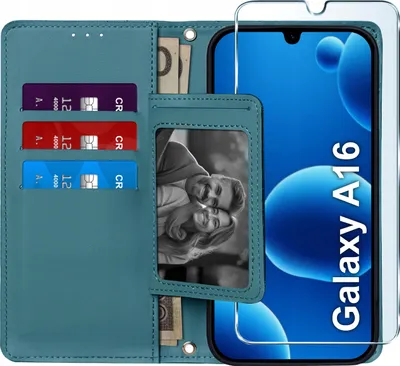 Zdjęcie produktu dla ETUI z klapką do Samsung A16 4G | A16 5G Zamykane Magnetyczne + SZKŁO 9H