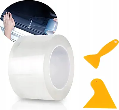 Produktbild von PPF-transparentes Schutzband für Türgriffschwellen, Lack, Folie 5 cm x 10 m