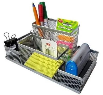 Immagine prodotto di Organizer da scrivania jumbo in argento