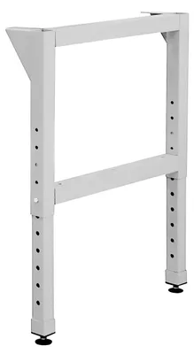 Produktbild von Werkbankfuß, höhenverstellbar H580-980xT700mm, RAL 7035