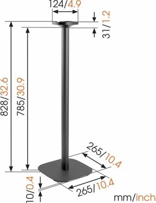 Immagine prodotto di Vogel's SOUND 4301 FLOORSTAND F/SONOS WHITE / PLAY:1 (73202240)