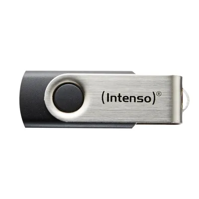 Obrázek produktu pro Intenso Basic Line, 32 GB, USB Typ-A, 2.0, 28 MB/s, Kloub, Černá, Stříbrná