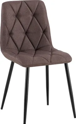 Produktbild von CLP Esszimmerstuhl Clairton gepolstert mit Rückenlehne bis 150 kg belastbar braun Material Stoff