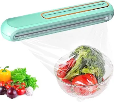 Zdjęcie produktu dla Magnetyczny zwijacz folii, regulowany, do kuchni, srebrny, mały