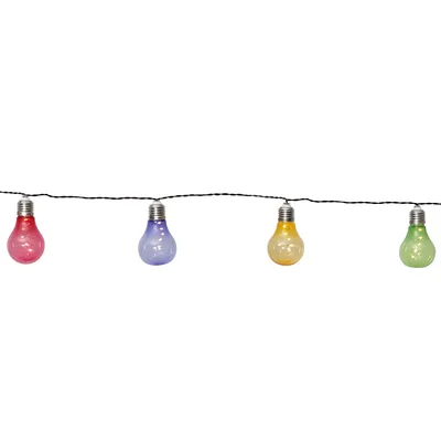 Produktbild von LED-Solarkette 'Glow', 10x 5 LED, bunt, Kunststoff