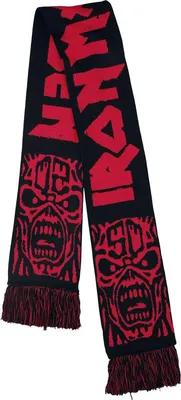 Produktbild von Iron Maiden Schal Herren Soccer Scarf schwarz/rot Standard