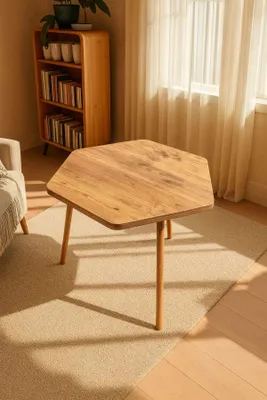 Produktbild von Skye Decor, Hochwertiger Nesting Tisch (3 Teile) - Sapphire Oak, 100% Melamin | 12345