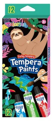 Obrázok produktu pre Farby tempera Colorino wildkid 12 kolorów 12 ml w tubie