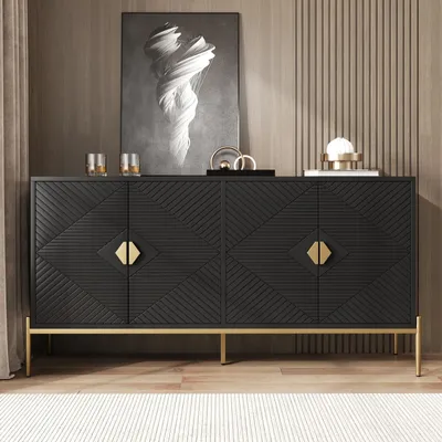 Produktbild von Fortuna Lai Sideboard, Schrank und Lagerschrank – Kommode für Wohnzimmer, Esszimmer und Eingangsbereich – 162 x 40 x 80 cm (B/H/T)