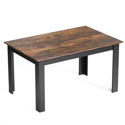 Produktbild von Mondeer Esstisch Esszimmertisch Stilvoll und langlebig 138 x 90 x 75cm Schwarz & Holzoptik
