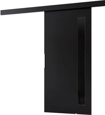 Produktbild von Minio, Schiebetür "CLEAN G", mit schwarzem Dekorelement, Zimmertür, 76cm, Schwarze Farbe