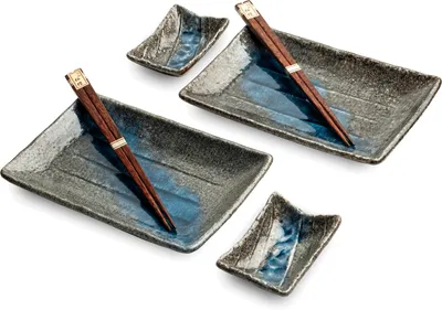 Produktbild von SUSHI TELLER SET | Sushi Geschirr Set | Mehrteiliges Sushi-Set