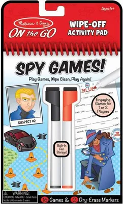 Produktbild von Wiederverwendbares Notizbuch mit Aktivitäten und Spielen Espionage-Melissa und Doug
