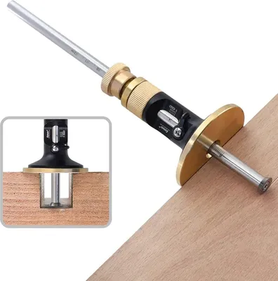 Produktbild von Anreißwerkzeug Streichmaß Markiermesser Holzmarkierungslehre Radmarkierungslehre Holzbearbeitung Radmarkierung Radschneider für Hartholz
