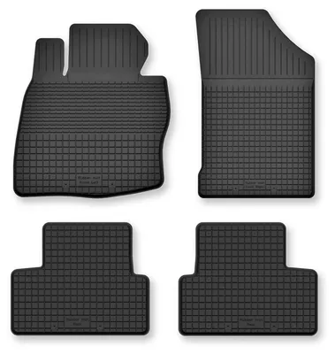 Produktbild von Gummi-Fußmatten für Hyundai Tucson IV Hybrid 2021- (SUV) – 4-tlg, Schwarz, Semi-Universal, angepasst – Wielganizator Semi-Universal