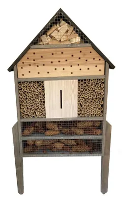 Produktbild von GARDEN SPIRIT Insektenhotel groß freistehend – Bienenhotel für Garten 80 cm für Nützlinge und Schmetterlinge