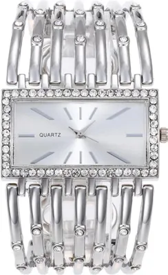 Produktbild von Edelstahl Quarzuhr, Analog Quarzwerk, Strass Zifferblatt, Einstellbare Luxus Business Uhr, Modeuhr für Männer & Frauen