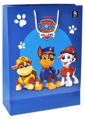 Obrázok produktu pre Papierová taška L, Paw Patrol: Tím chlapcov, 31x42x12 cm, QB004-201