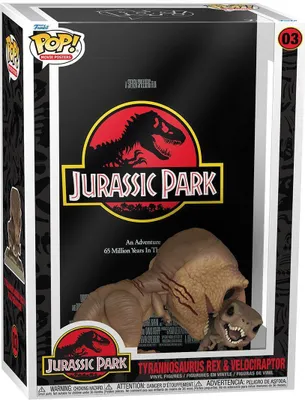 Produktbild von Jurassic Park - Tyrannosaurus Rex & Velociraptor 03 - Funko Pop! Movie Posters Vinyl Figur