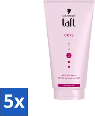 Immagine prodotto di Taft - Styling Balm Curl - Hold 3 - Ricci definiti - 150 ml - Value pack - 5 pezzi