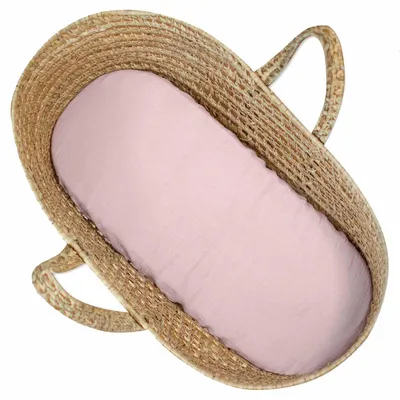 Produktbild von Spannbettlaken Jeanne - 70 x 30 cm - Rose | by SEVIRA KIDS