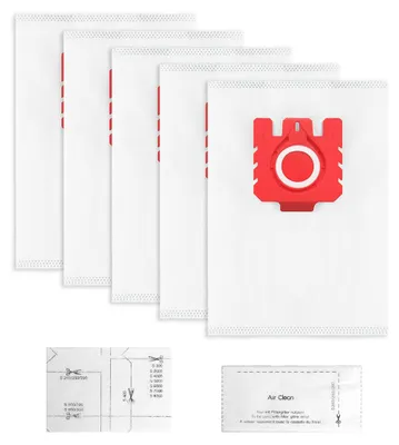 5er-Pack Staubsaugerbeutel für Miele FJM, 5-lagig, kompatibel mit C1-C3, S2-S8