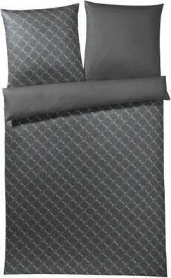 Produktbild von JOOP! Mako-Satin-Bettwäsche-Garnitur Cornflower Gradiant Farbe graphit Größe 200x220+2x70x90cm