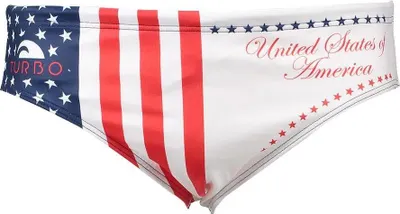 Immagine prodotto di Turbo Usa 2012 Slip da bagno Bianco, Blu S Uomo Bianco, Blu S