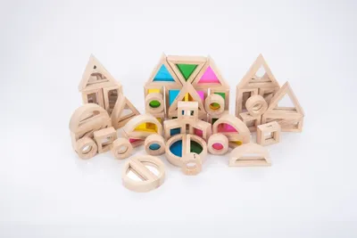 Obrázok produktu pre Tickit Mirror Blocks, 1 rok / roky, Akrylový, Kaučukovník, Drevo