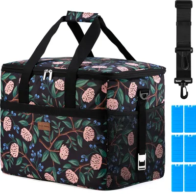 Produktbild von Packaway 4-lagige isolierte Kühltasche - Lunchtasche 40 Liter - Passionsblume
