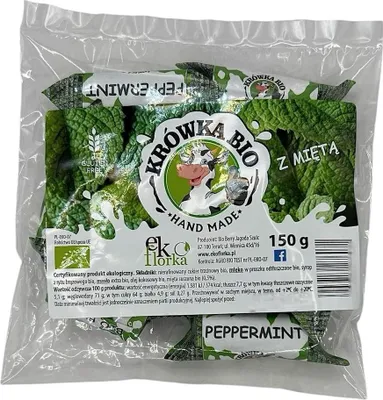 KRÓWKI Z MIĘTĄ BEZGLUTENOWE BIO 150 g - EKOFLORKA