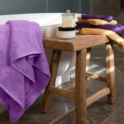 Produktbild von GIZA LINE Handtücher aus 100% ägyptischer Baumwolle 4-teiliges Handtuchset Lavendel