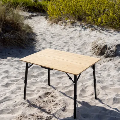 Produktbild von EVEBASE Camping Tisch Faltbar | Verstellbar | Inklusive Luxus-Tragetaschen